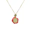 Collar Romántico de Acero de Titanio con Rosa Roja Estilo Francés para Mujer, Cadena Clavicular de Lujo Ligero, Joyería de Alta Gama, Regalo de San Valentín