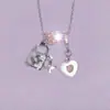 Collar en Forma de Corazón, Lujo Ligero, Estilo Nicho, Estilo Francés, Súper Tipo Hada, Regalo para Novia, Collar Exquisito y de Gama Alta