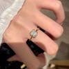 Anel de prata esterlina S925 estilo tribunal vintage ouro esmalte bambu anel feminino nicho anel de dedo de alta qualidade novo anel estilo chinês