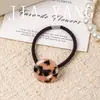 Goma para el cabello con Botón Degradado de Acetato Coreano, Diseño de Nicho, Simple y Versátil, Anillo para el Cabello para Cola de Caballo Alta, Moño Bajo, Banda Elástica para Mujeres