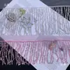 Nuevo Estilo Malla Bordada a Máquina Lentejuelas, Perlas de Arroz, Borlas, Cuentas Colgantes, Adorno de Encaje, Decoración para Falda de Baile Accesorios DIY