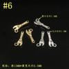 Llave de caja chapada en oro cobre, destornillador, martillo, colgante pequeño, material para hacer a mano DIY, colgante, accesorios de joyería