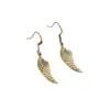 Pendientes Colgantes de Alas de Ángel Retro de Comercio Exterior Transfronterizo Pendientes Cortados de Acero Inoxidable Versátiles de Personalidad para Mujer Listos para la Venta