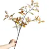 Hojas de Lagerstroemia Simuladas Impresas en 3D, Hojas, Flores de Seda, Ramos de Flores Secas, Arreglos Florales para Sala de Estar, Escritorios Decorativos, Nuevo Estilo Chinoiserie