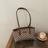 Bolso de hombro para mujer de estilo coreano con lunares de moda, nuevo modelo 2026 de PU, de gran capacidad para ir al trabajo