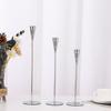 Juego de candelabros europeos dorados para decoración de ambiente romántico del Día de San Valentín, sala modelo, restaurante, decoración del hogar, candelabro