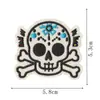 Conjunto de Patches de Tecido de Caveira Pirata Anime Desenho One Piece Decorativos para Roupas Sapatos e Chapéus Adesivos de Patch Fofos Adesivos de Passar a Ferro