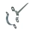 Vendas Diretas de Fábrica Suportes de Parede Galvanizados de Aço de Alta Resistência Personalizados Chapa Metálica Galvanizada para Dobra e Soldagem Braçadeiras para Tubos