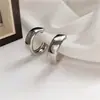 Brincos de Moda Minimalistas Europeus e Americanos Personalidade Feminina Metal Círculo Espelhado Tarraxa Brinco Argola Grande Simples Temperamento Brincos Atacado