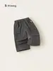 Pantalones de Peto Bangxuan para Niños Primavera y Otoño Ropa Infantil Color Sólido Pantalones Rectos para Niños Pequeños Pantalones Casuales para Niñas Pantalones Versátiles para Niños