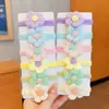 Accesorios para la Cabeza de Niños, Accesorios para el Cabello, Aro de Toalla con Flor, Cuerda para el Cabello con Lazo, No Lastima el Cabello del Bebé, Cola de Caballo, Cuerda Elástica Alta para la Cabeza para Mujeres