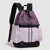 Mochila Cruzada Ligera con Cordón, Color de Moda Bloqueo de Color, Deportiva, Fitness, Almacenamiento con Cordón, Casual, Exterior, Viaje de Negocios, Viajero