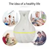 Fábrica de origen veta de madera humidificador de aceite esencial de aromaterapia dormitorio hotel hogar niebla pequeño jarrón humidificador