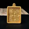 Nova Caixa Pingente Estilo Xizang Caixa Thangka Xiangyun Roda Dourada Caixa Gawu Pingente Pendente de Pescoço Thangka Colar Thangka de Cobre Puro
