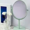 Espejo de Princesa Doble Cara para Dormitorio de Estudiantes Multicolores Maquillaje Simple Plegable de Escritorio Tocador Espejo de Mesa de Alta Definición