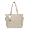 Moda Otoño/Invierno 2026 Bolso acolchado de plumón Texturizado Gran Capacidad Algodón Bolsa para ropa de mujer Venta al por mayor Bolso tote de hombro para ir al trabajo