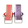 6 Pontos Casa de Boneca Dobrável Lona Listrada Cadeira Brinquedo Casa de Brincar Cadeira de Tecido Cadeira de Dormir Cadeira de Praia Lazer 36g