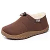 Zapatos de invierno para mujer transfronterizos, forrados de felpa para abrigar, mocasines sin cordones de ante sintético, casuales y versátiles, zapatos de algodón tipo slip-on de felpa