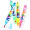 Crayón de Pintura de 20 Colores Transfronterizo para Niños, Kit de Bolígrafos de Colores DIY, Pincel de Colorear Crayón Arcoíris Creativo para Graffiti Artístico