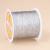 Nuevo rollo pequeño de hilo dorado y plateado para tejido DIY hecho a mano, bordado, pulsera, cuerda de mano, ensartado de cuentas y accesorios de joyería
