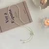 Collar de mariposa de perlas 2024, nuevo collar para mujer, diseño de alta calidad, nicho de lujo, borla ligera, cadena de clavícula, accesorios