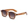 65012 Tendencia europea y americana nueva moda gafas de sol personalizadas lentes degradadas de uña de arroz gafas de sol exclusivas transfronterizas