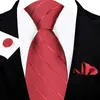 Set de Corbata para Hombre, Caja de Regalo de Lujo para Hombre, Corbata Atada a Mano, Corbata Bordada Jacquard, Diseño de Logo al por Mayor