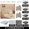 Estilo Crema Concha Cuero Genuino Luz de Cama Lujo Moderno Minimalista Cama Doble de 1.8m Dormitorio Principal Gama Alta Grande Suave Tapizado Cama de Boda