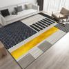 Alfombra nórdica abstracta transfronteriza para sala de estar, mesa de centro, dormitorio, alfombra geométrica completa, balcón, área de ocio, alfombra al por mayor
