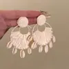 Vacaciones en la Costa ~ Pendientes de Girasol con Viento de Vacaciones para Mujer Primavera y Verano Nuevos Únicos Exagerados Joyería para Orejas para Fotos de Viaje