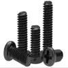 Ventas Directas de Fábrica en Stock Cruz Negra Cabeza Redonda Venta al por Mayor M1-M6 Tornillos de Cabeza Plana Accesorios de Ferretería Acero Inoxidable Reparación