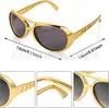 Conjunto de Disfraces Retro de los 50s y 60s Elvis Cuatro Piezas Gafas Lentejuelas Diadema Pendientes Redondos de Tierra