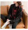 Suéter con capucha estilo chino rojo para mujer forro polar otoño e invierno Nuevo holgado moda nacional engrosado Año Nuevo abrigo top para hombres y mujeres