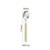 Em Estoque Clipe de Rebite Cabo Talheres Aço Inoxidável 304 Faca Ocidental para Bife Colher de Sobremesa Garfo Faca de Manteiga Talheres Ocidentais para Crianças