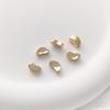 Cuentas de piedra tallada en oro de 14K que conservan el color, cuentas de guisante, espaciadores de estrella de seis puntas, accesorios para orejas con cuentas hechos a mano para DIY
