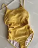 [4 Colores] Nuevo Color Caramelo Sexy Corte en la Cintura Flor de Alto Nivel para Vacaciones Cubre Vientre Aspecto Adelgazante Traje de Baño de una Pieza para Mujer
