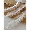 Accesorios con Adorno de Encaje Materiales DIY Decoración Ropa de Muñeca Cinta Volantes Pliegues Soporte Hecho a Mano Abanico