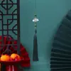 Borla de Nudo de Bambú Estilo Antiguo para Espada, Borla Pequeña, Borla Blanca para Abanico, Accesorios para Vestidos Hanfu Qipao Estilo Antiguo, Accesorios para Ropa al por Mayor