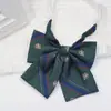 Corbata Jk Sin Corbata Uniforme Oscuro Estilo Japonés Estilo Universitario Traje Uniforme para Mujer Lazo Corona Rayas Combinación Perfecta Cuello Flor