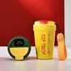Caneca de Café Clássica Medição Inteligente de Temperatura Caneca Portátil Alto Valor de Cor Aço Inoxidável 316 Cordão Atividade Portátil Presente