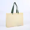 Bolsas de TNT azuis personalizáveis, sacolas de compras de grande capacidade, sacolas de embalagem ecológicas e sacolas de brinde promocionais com logotipos personalizados