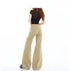 Jeans American Khaki Bootcut para Mulheres Outono e Inverno 2025 Tendência Novo Hot Girl Emagrecedor Calças Flare