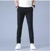 Pantalones rectos de seda de hielo para hombre, verano, delgados, de secado rápido, pantalones para hombre holgados, drapeados, de pierna ancha, talla grande, pantalones deportivos casuales