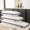 Xiang Ling PremiumClase de Lujo Ligero a Molecularidad Media Seda de Hielo Enfriamiento Jacquard Doble Funda de Almohada Larga Doble Almohada 3D