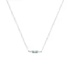 Colar Azul Oceano com Zircônia, Doce e Versátil, para Mulheres, Corrente de Clavícula de Aço Titânio de Luxo Leve, Acessórios Atacado