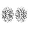 Pendientes geométricos de diamantes de aleación retro de moda europea y americana, pendientes exagerados de temperamento de alta calidad para fiesta de tendencia para mujer, venta al por mayor