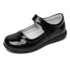 Sapatos de Couro Infantis 2026 Outono Novo Estilo Sapatos de Couro para Meninas Sapatos de Couro Pretos para Meninas Sapatos de Performance Princesa Sapatos Escolares com Solado Macio Sapatos de Performance