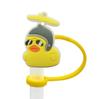 Nueva serie de pato amarillo tapa de pajita funda de pajita tapón antipolvo de silicona decoración de pajita de personalidad creativa para fiesta