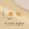Prata 925 banhada a ouro com flor oca preservadora de cor, com Ágata Vermelha do Sul e Verde, pulseira de pérolas DIY, atacado de acessórios para joias