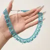 Nuevo Collar Tejido Estilo Chino con Cuentas de Arroz de Colores, Accesorios de Alta Gama, Encaje Ondulado Multicapa y Gargantilla de Cuentas de Color Contrastante